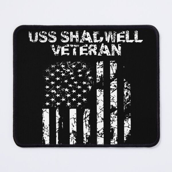 Item preview, USS Shadwell Military Veteran Distressed USA Flag designed and sold by Evrallimee.