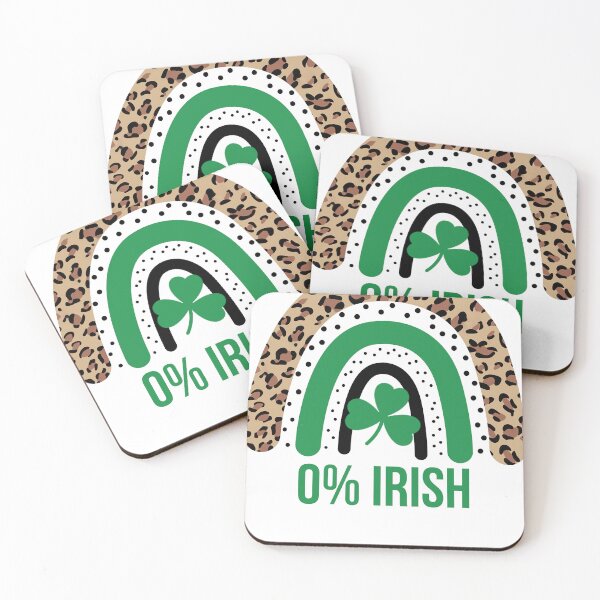 Item preview, Patricks Day Rainbow Leopard Green shamrocks Funny Irish designed and sold by HarmonieNova.
