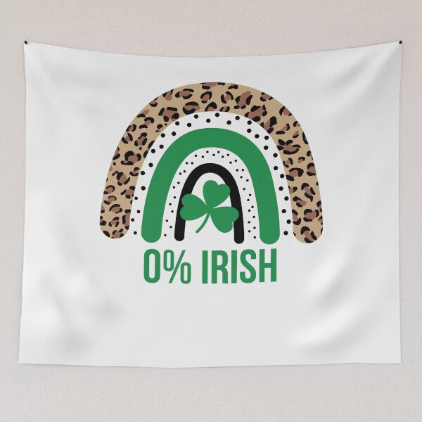 Item preview, Patricks Day Rainbow Leopard Green shamrocks Funny Irish designed and sold by HarmonieNova.