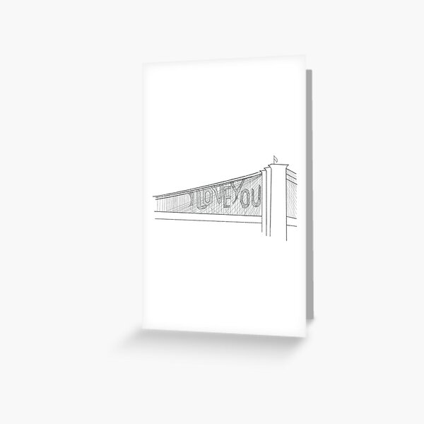 TASM 2 'I Love You' Bridge Greeting Card