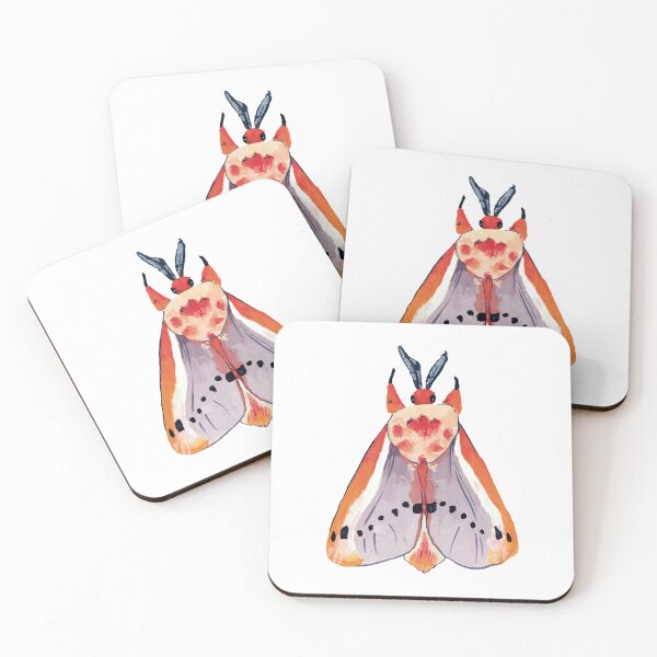 Item preview, Rosy Flannel Moth (Trosia nigropunctigera) designed and sold by joy-wanam.