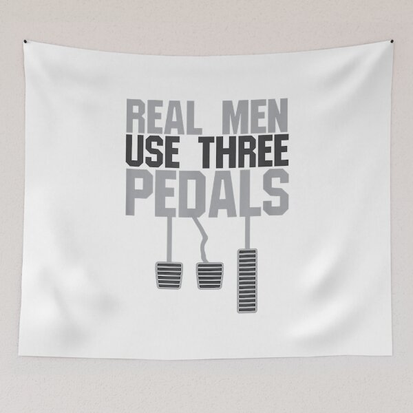 Item preview, Real Men Use Three Pedals designed and sold by Butterfilei.