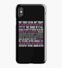 Rupaul's Drag Race Quotes (black background) iPhone Case