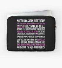 Rupaul's Drag Race Zitate (schwarzer Hintergrund) Laptoptasche