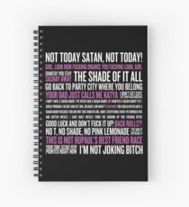 Rupaul's Drag Race Quotes (black background) Spiral Notebook