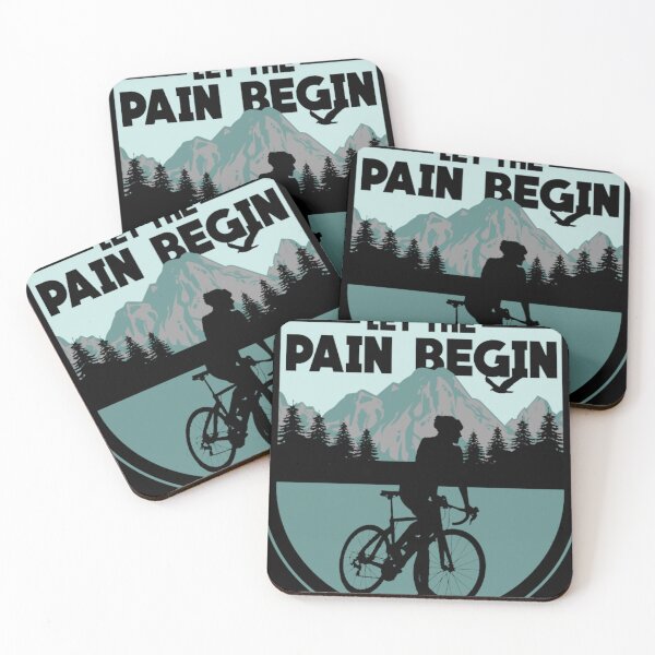 Item preview, Let The Pain Begin - Bicycle Biking Cyclist  designed and sold by Bwines18.