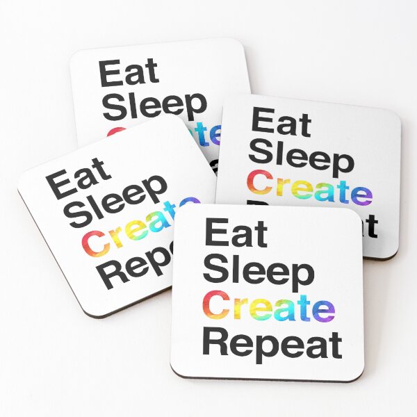 Item preview, Eat Sleep Create Repeat designed and sold by Dacdacgirl.
