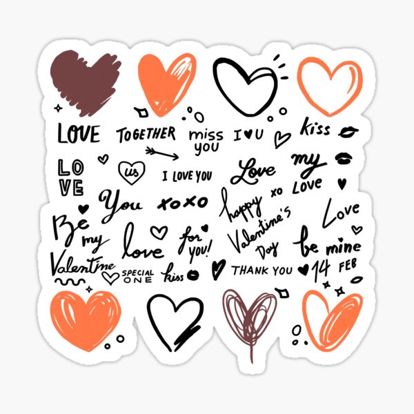 Love Sleep Valentine Pajama Aniversary Sticker for Sale by linhchau98