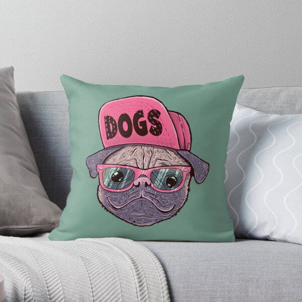 Dogs Throw Pillow