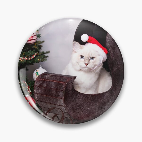 Item preview, Christmas cat in a sleigh designed and sold by Spring Reilly.