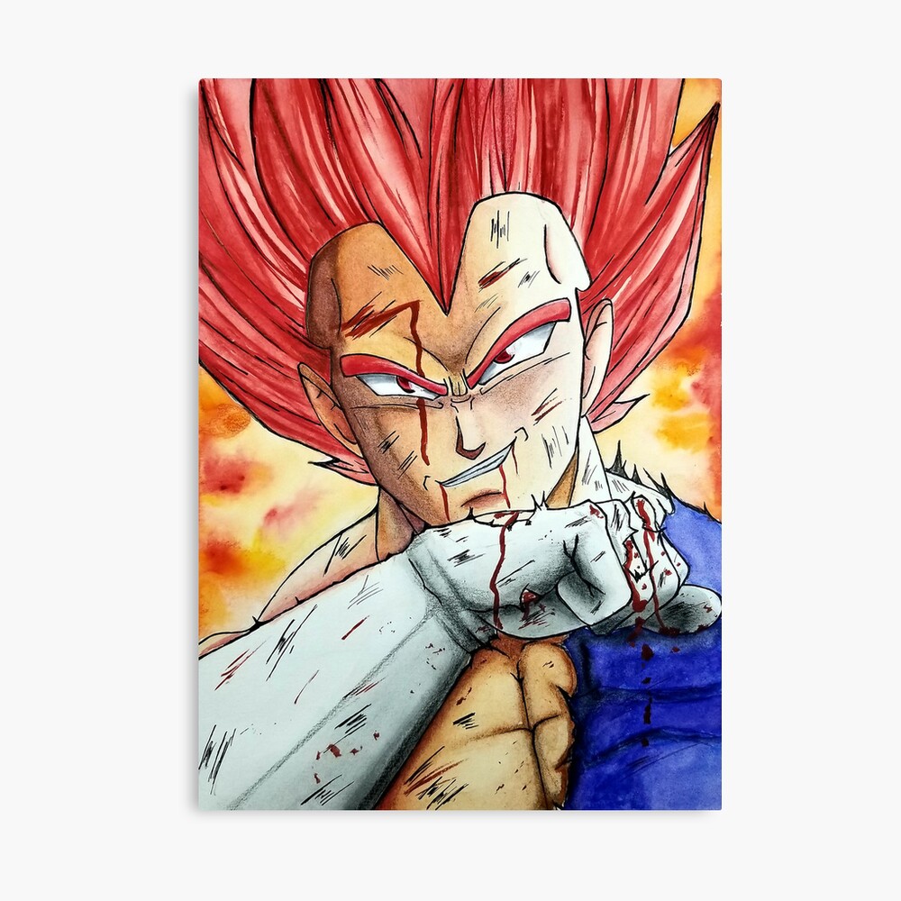How would you guys rate my drawing of Vegeta Ssj God... : r/dbz