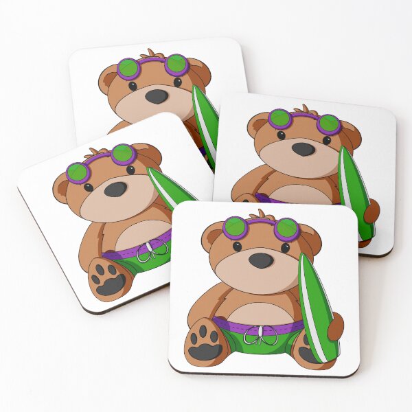 Item preview, Surfer Teddy Bear designed and sold by Alisha Ober Designs.