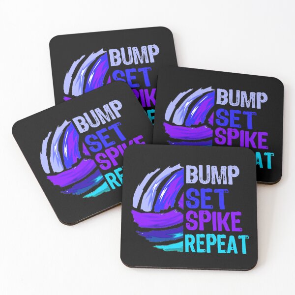 Item preview, Bump Set Spike Repeat Funny Volleyball designed and sold by andrewbrian.