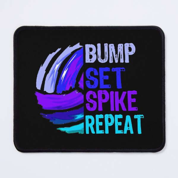 Item preview, Bump Set Spike Repeat Funny Volleyball designed and sold by andrewbrian.