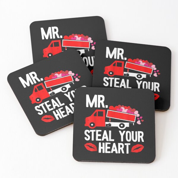 Item preview, Mr Steal Your Heart Valentines Day Cute V-day Truck Heart T-Shirt designed and sold by Besnier-Rahel.