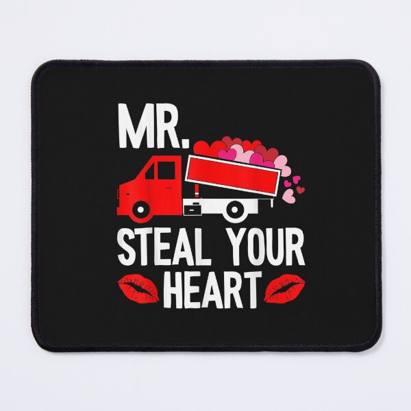 Item preview, Mr Steal Your Heart Valentines Day Cute V-day Truck Heart T-Shirt designed and sold by Besnier-Rahel.