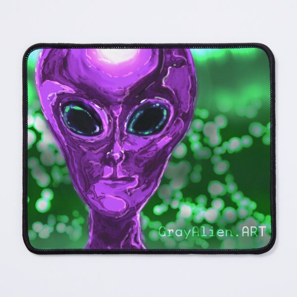 Item preview, Purple Chrome Alien designed and sold by Gray Alien Art.