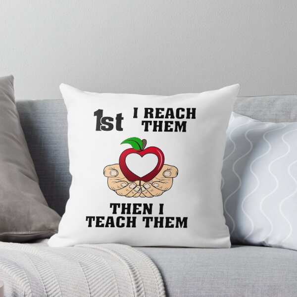 Item preview, FIRST I REACH THEM, THEN I TEACH THEM - uplifting quote and design for teachers and students american male hands designed and sold by allmarkmade.