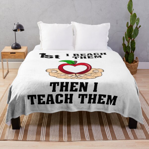 Item preview, FIRST I REACH THEM, THEN I TEACH THEM - uplifting quote and design for teachers and students american male hands designed and sold by allmarkmade.