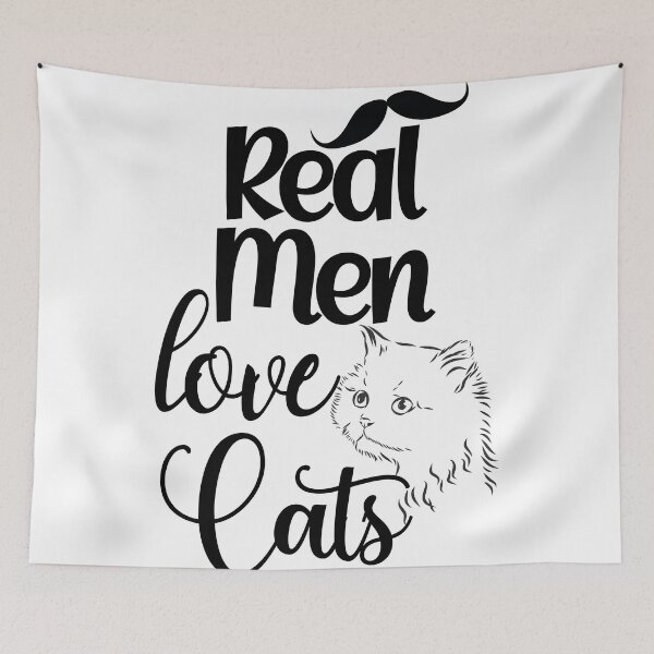 Item preview, Real men love cats designed and sold by theluckstore.