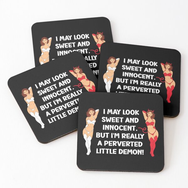 Item preview, Swinger Lifestyle & Hotwife Sweet & Innocent? Perverted Demon! For dark colors. designed and sold by swingersshop.