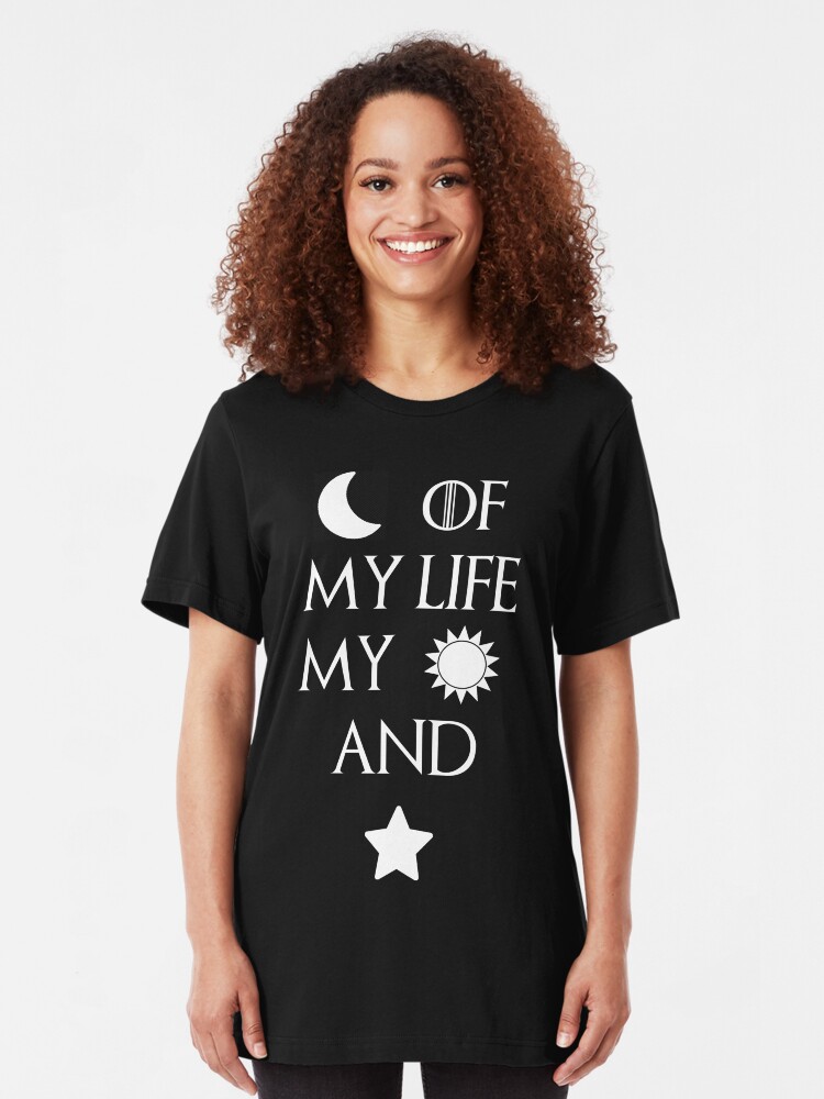 Alternate view of Moon of my life my sun and stars Slim Fit T-Shirt