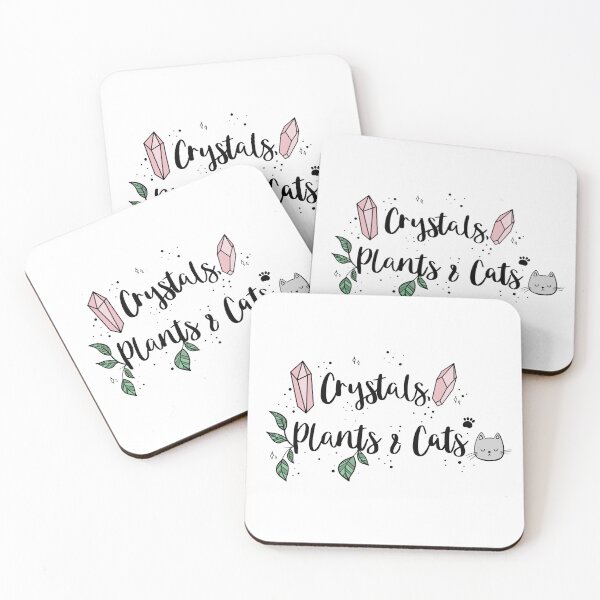 Item preview, Crystals, Plants & Cats Print designed and sold by ContempoCrystal.