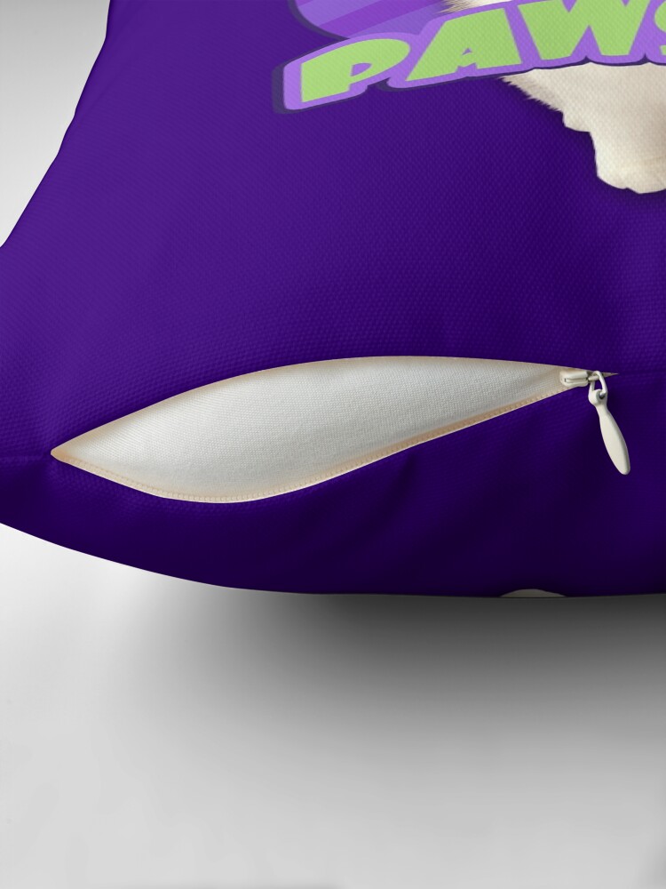 Thumbnail 2 of 4, Pillow, Not perfect but... PAWsome designed and sold by puzzlepixel.
