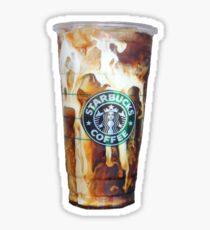 Iced coffee photo print Sticker
