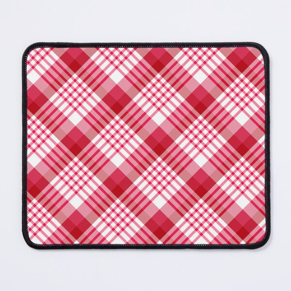 Item preview, Bright Red and White Four Lines Symmetry Diagonal Checked Square Diamond Geometric Pattern designed and sold by Moyanana.