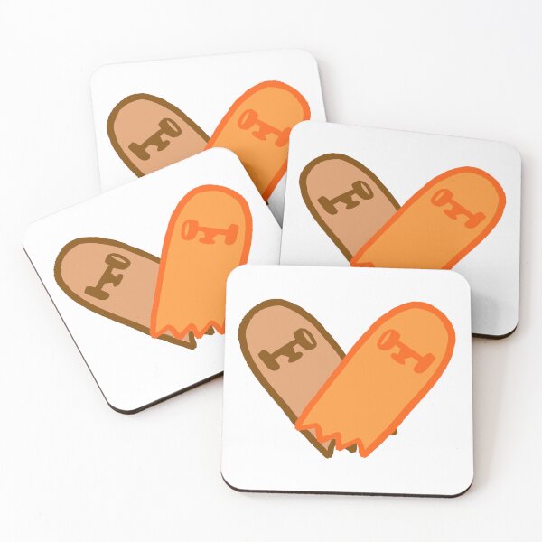 Item preview, Broken Heart Skateboard (Brown&Orange) designed and sold by mckayla21m.