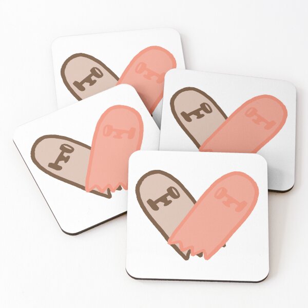 Item preview, Broken Heart Skateboard (Brown&Pink) designed and sold by mckayla21m.