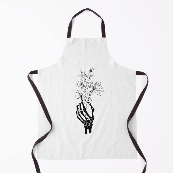 Item preview, Skeleton Floral Hand - Black and White designed and sold by designedsyddd.