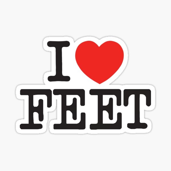 Item preview, I love feet designed and sold by BluueRainbow.
