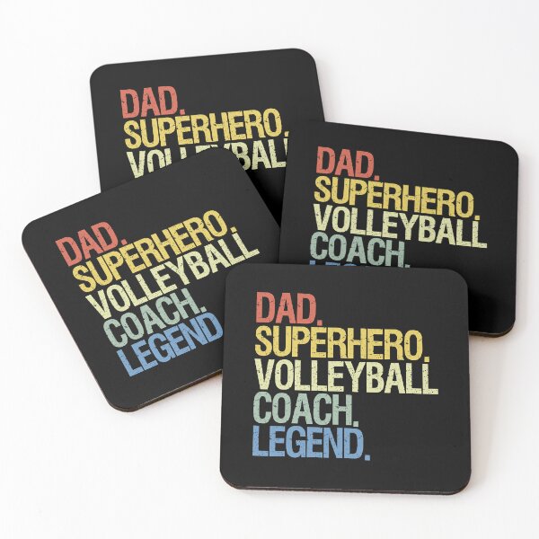 Item preview, Dad Superhero Volleyball Coach Legend designed and sold by anthonymark14.