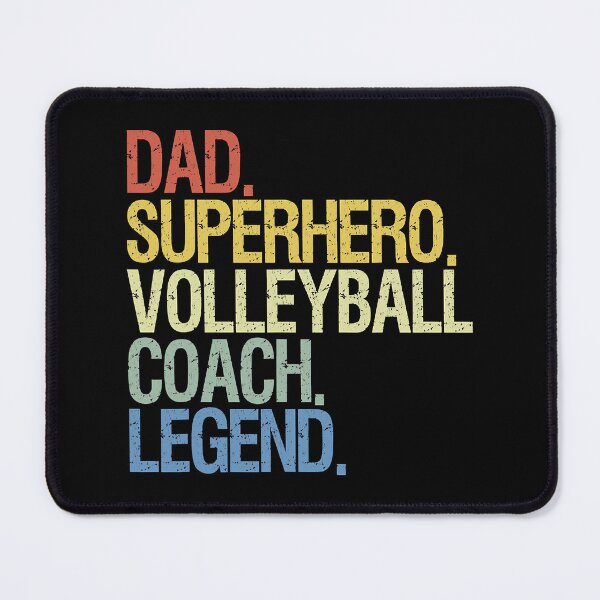 Item preview, Dad Superhero Volleyball Coach Legend designed and sold by anthonymark14.