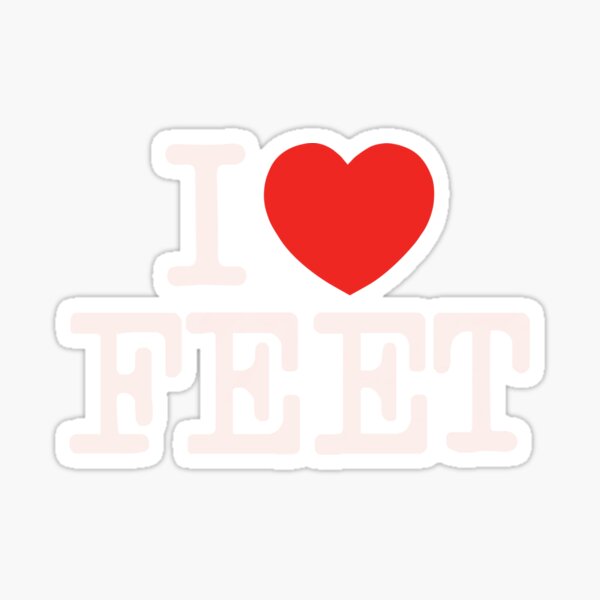 Item preview, I love feet (w) designed and sold by BluueRainbow.