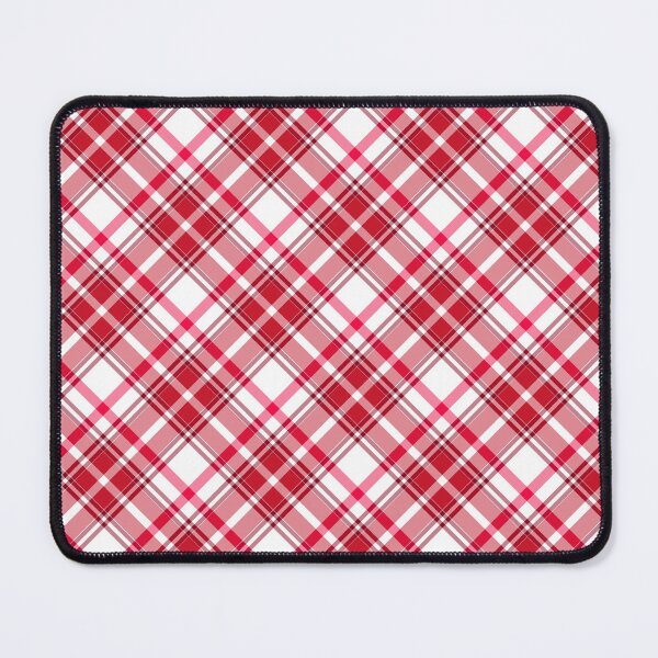 Item preview,  Red and White Symmetry Diagonal Checked Square Diamond Geometric Pattern designed and sold by Moyanana.