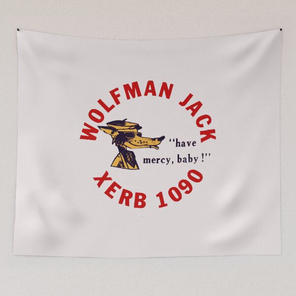 Item preview, XERB Radio Wolfman Jack Baseball ¾ Sleeve designed and sold by HARPREET-24.