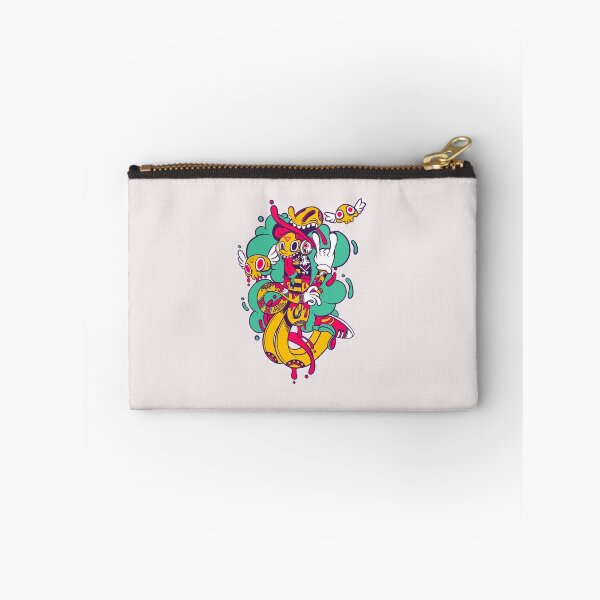 Item preview, yellow, pink, teal, and white illustration, Illustrator Graphic design Illustration, American Graffi.png designed and sold by HARPREET-24.