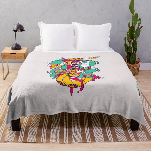 Item preview, yellow, pink, teal, and white illustration, Illustrator Graphic design Illustration, American Graffi.png designed and sold by HARPREET-24.