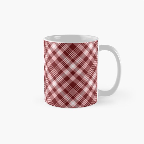 Item preview, Burgundy Red and White Symmetry Diagonal Checked Square Diamond Geometric Pattern designed and sold by Moyanana.