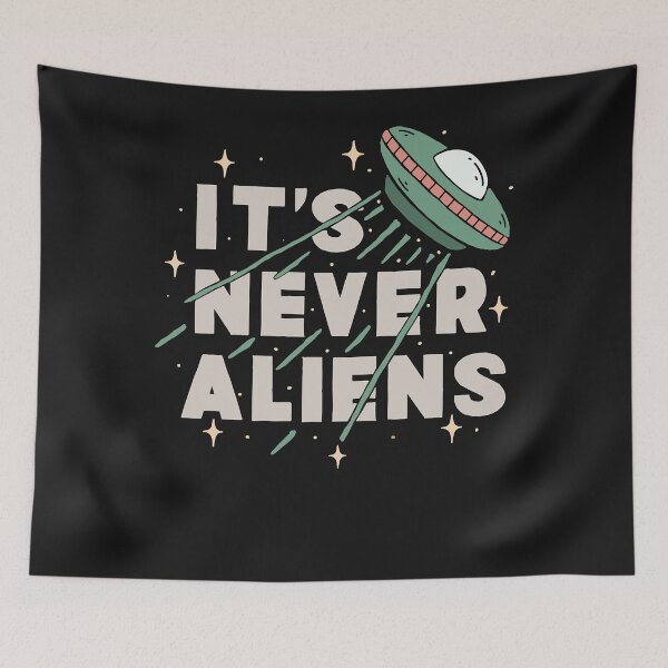 Item preview, It&x27;s Never Aliens Classic T-Shirt.png designed and sold by DahliaEspinoza.