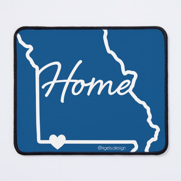 Item preview, Missouri- Home is Where the Heart is (blue) designed and sold by Rigel Bergonio.