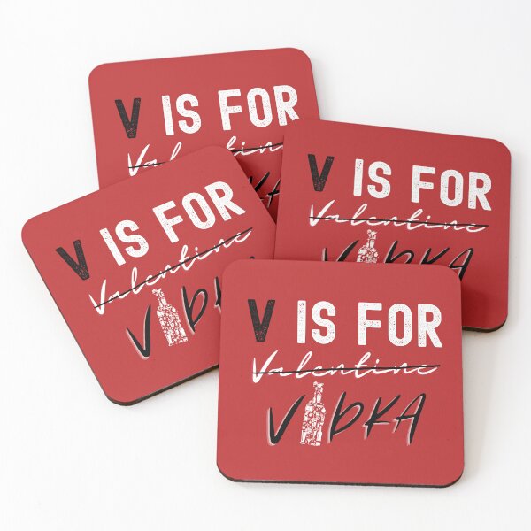 Item preview, V Is For Vodka (Funny Valentine Gift) designed and sold by i-longmanshop.