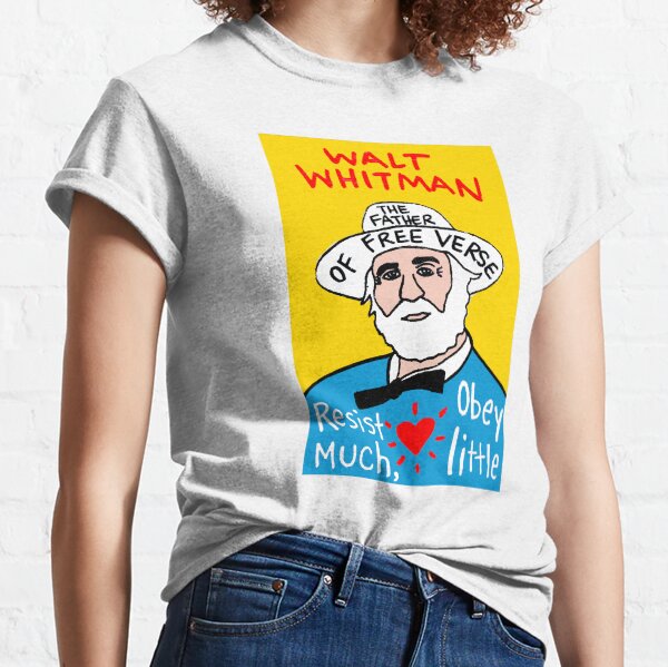 Walt Whitman pop folk art Classic T-Shirt