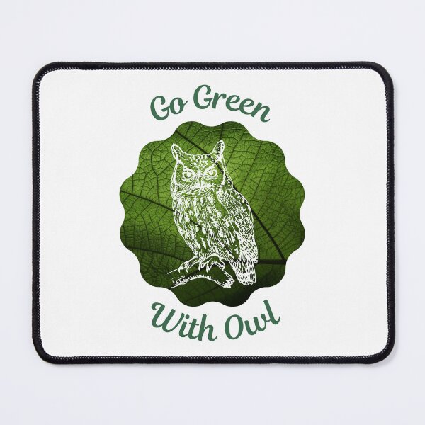 Item preview, Go Green With Owl designed and sold by kucingmaikan.