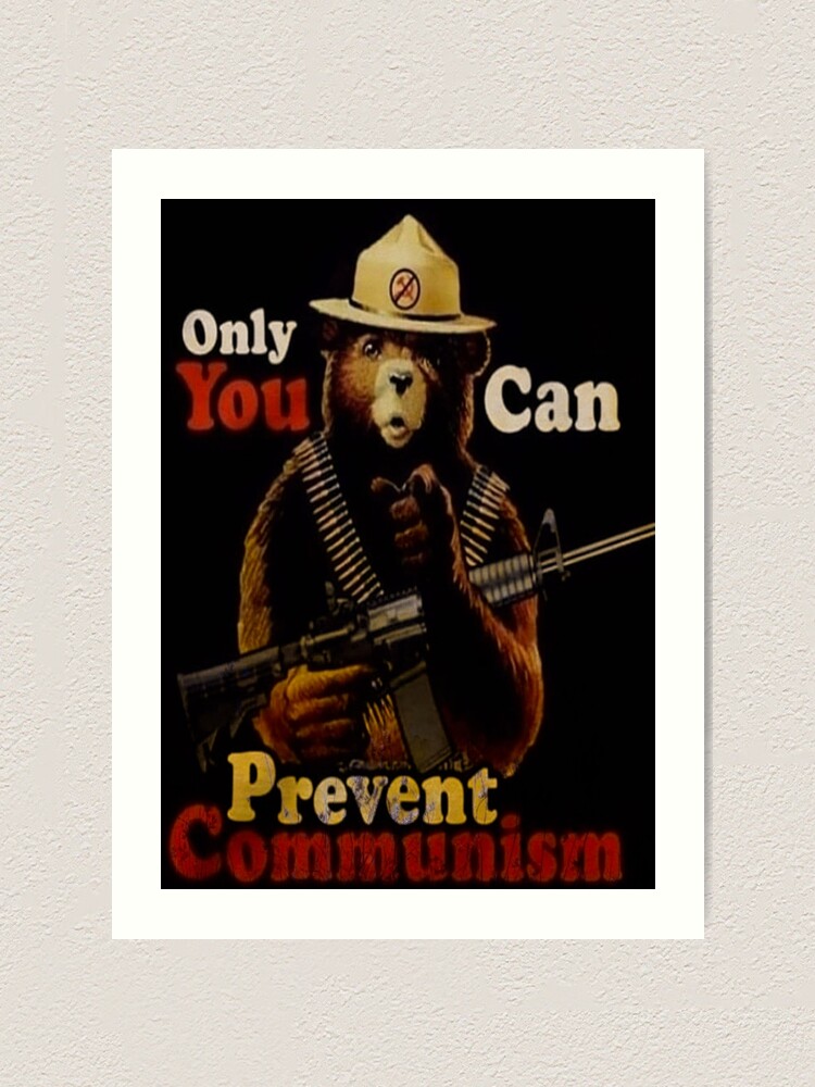 thumbnail image 2 of Funny Tactical Patch: Only You Can Prevent Communism Bear Parody Hook And Loop Patch 2 of 13