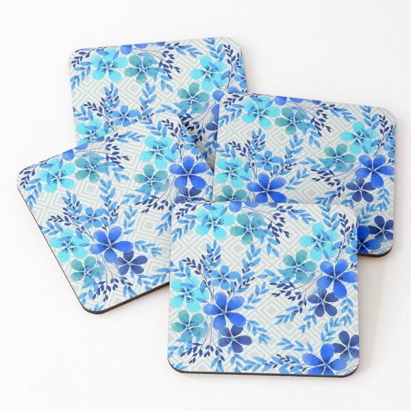Item preview, Flora blue designed and sold by Zahramchinoy.