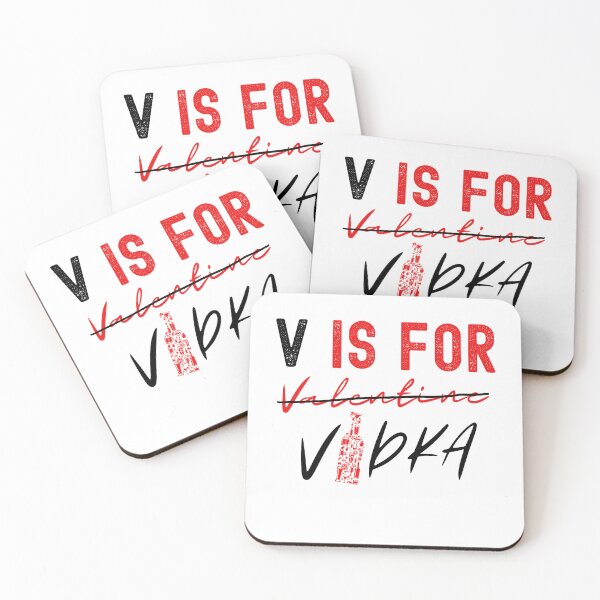 Item preview, V Is For Vodka (Funny Valentine Gift) designed and sold by i-longmanshop.